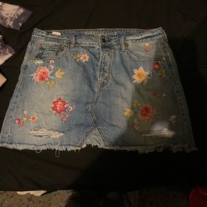American eagle denim skirt